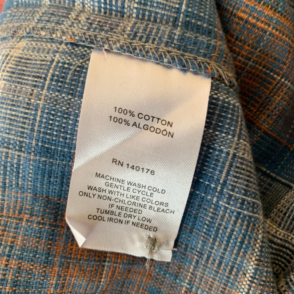 NWT Jeremiah Men’s Flannel Long Sleeve Button Down Shirt - Size L - Picture 4 of 4